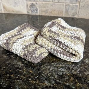 Handcrafted Striped Bath Towels